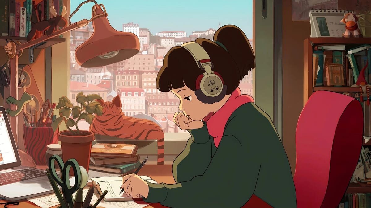 Lofi Girl brand illustration