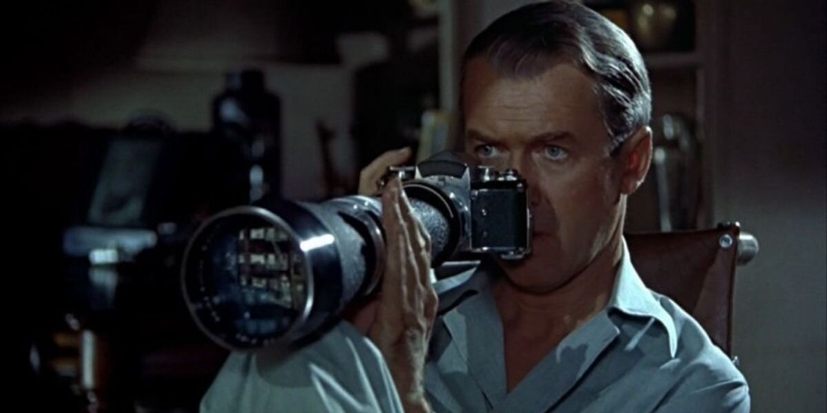 Still from a single-location film emphasizing space and blocking
