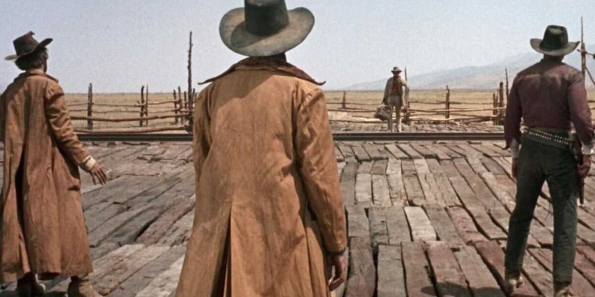 Illustration for When Silence Speaks Louder Than Bullets: The Genius of Leone's Opening Sequence | No Film School